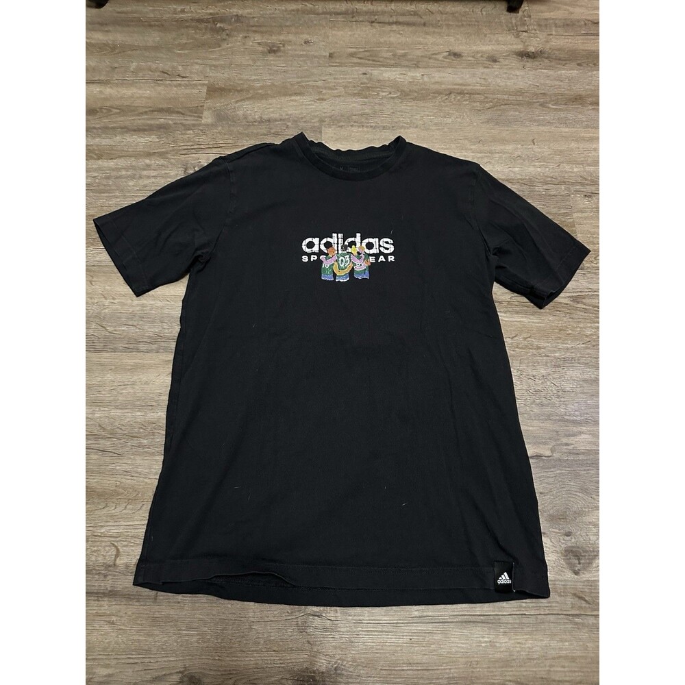 Adidas Sportswear Graphic Tee T-shirt Men's Size M Black